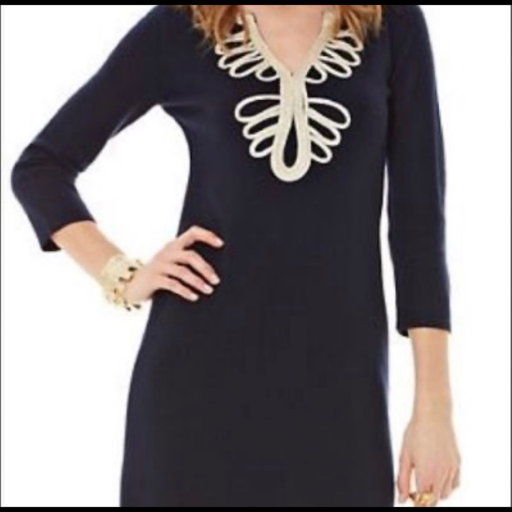 Lilly Pulitzer Navy Dress Size Small